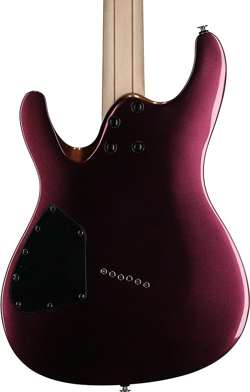 open zoom image for Ibanez SML721 Multi-scale Electric Guitar, Rose Gold Chameleon, Body Straight Back