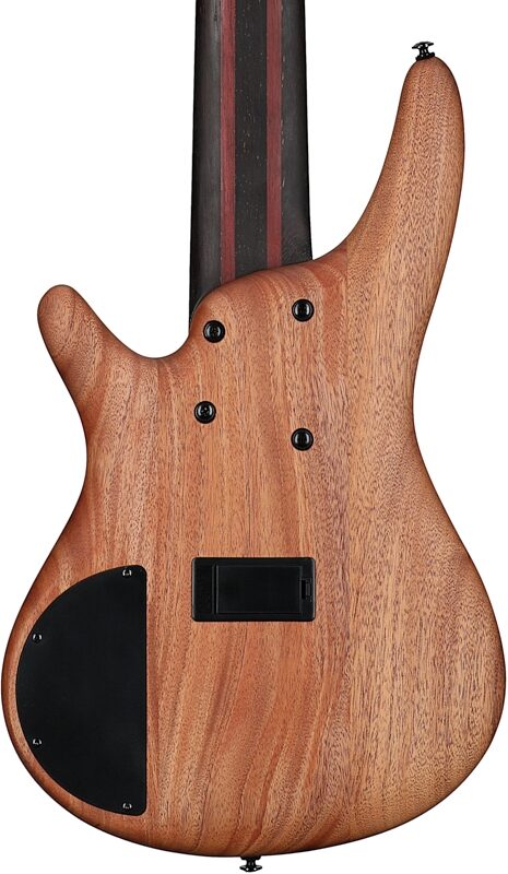 open zoom image for Ibanez SR1356B Premium Electric Bass, 6-String (with Gig Bag), Dual Mocha Burst Flame, Body Straight Back