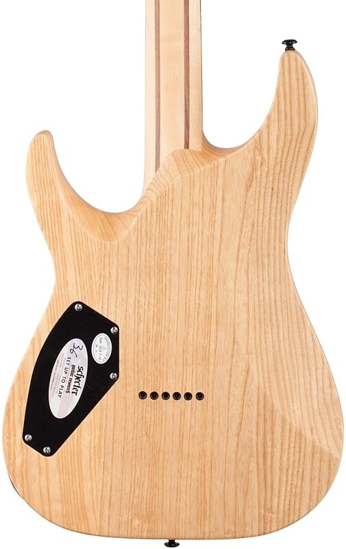 open zoom image for Schecter Reaper 6 Electric Guitar, Charcoal Burst, Body Straight Back