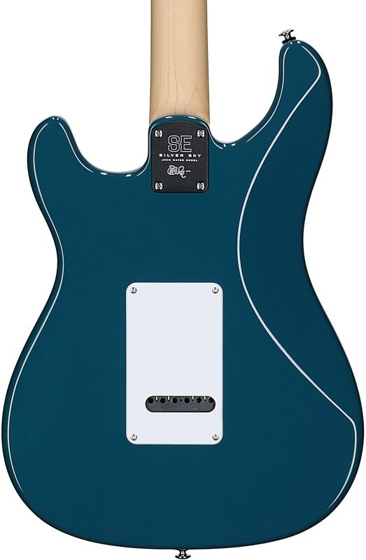 open zoom image for PRS Paul Reed Smith SE Silver Sky Electric Guitar, Maple Fretboard (with Gig Bag), Nylon Blue, Body Straight Back