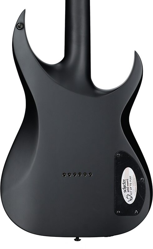 open zoom image for Schecter KM-6 MK-III Keith Merrow Legacy Electric Guitar, Left-Handed, Tri-White Satin, Body Straight Back