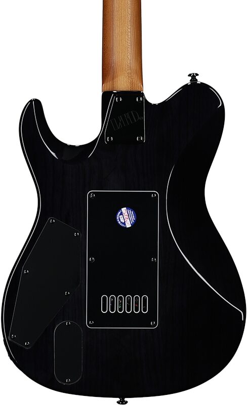 open zoom image for ESP LTD TH-1000ETFM Electric Guitar, See-Thru Black Sunburst, Body Straight Back