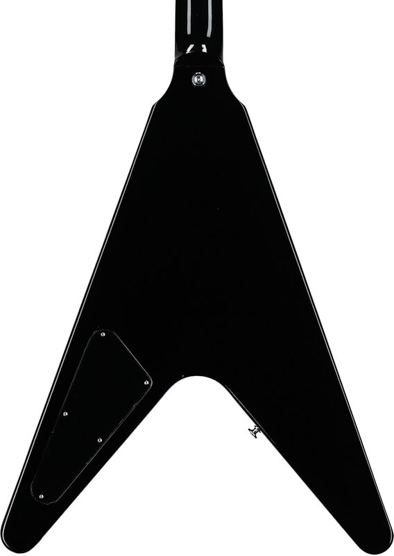 open zoom image for Gibson 80s Flying V Electric Guitar (with Case), Ebony, Body Straight Back