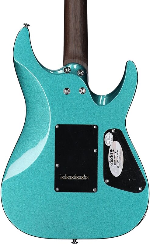 open zoom image for Schecter Aaron Marshall AM-6 Tremolo Electric Guitar, Left-Handed, Arctic Jade, Body Straight Back