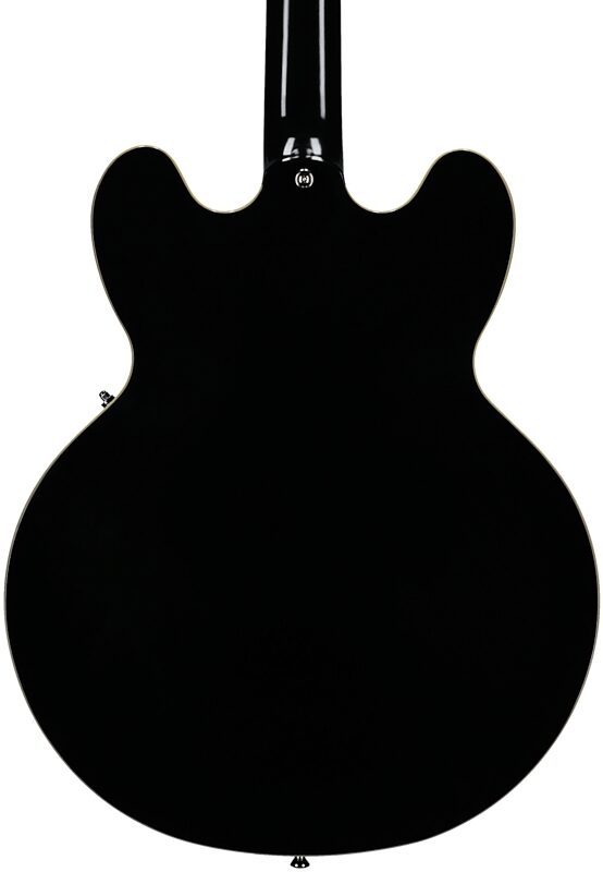 open zoom image for Epiphone Inspired by Gibson Custom 1962 ES-335 Reissue Electric Guitar (with Case), Aged Ebony, Body Straight Back