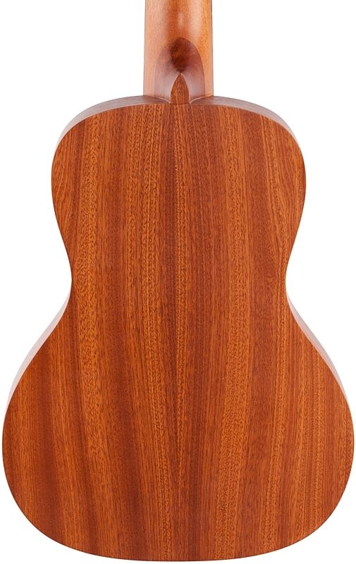 open zoom image for Luna Ukulele Tattoo Concert Ukulele (with Gig Bag), Spruce, Body Straight Back