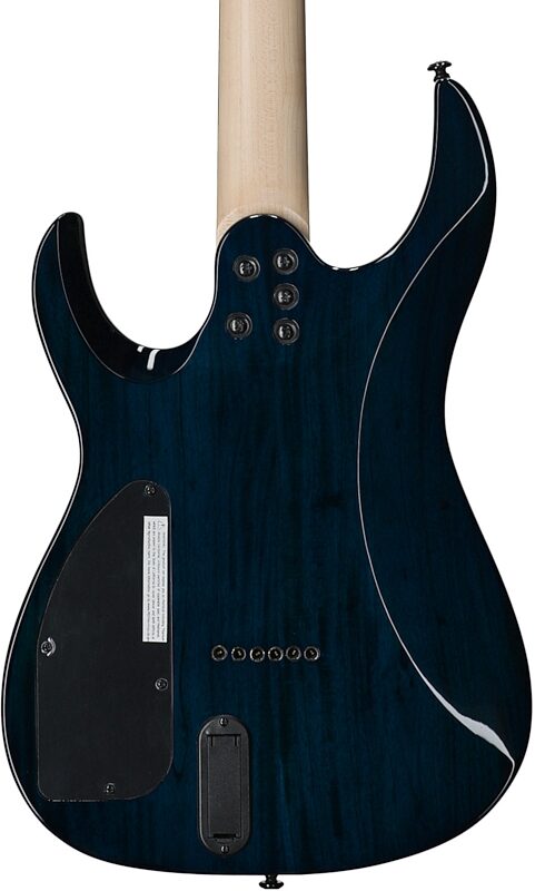 open zoom image for Legator N6SS Ninja 6 Super Shred Electric Guitar, Blue, Open Box (Very Good), Body Straight Back