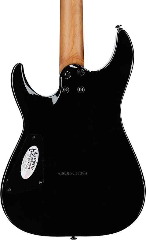 open zoom image for Schecter C-1 Standard Electric Guitar, Black Fade Burst Burl, Body Straight Back