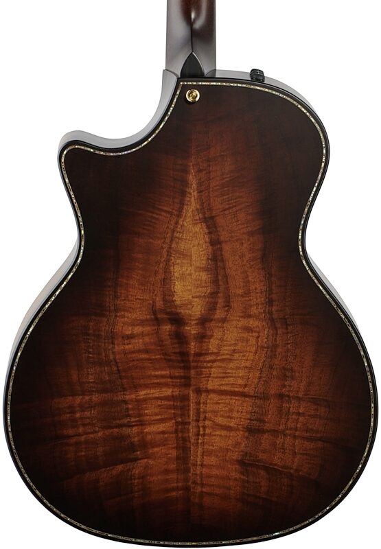 open zoom image for Taylor K24ceV Builder's Edition Grand Auditorium Acoustic-Electric Guitar, Kona Burst, Body Straight Back
