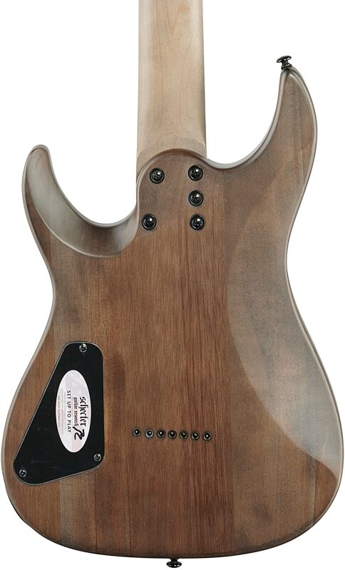 open zoom image for Schecter Omen Elite-7 Electric Guitar, 7-String, See-Thru Blue Burst, Body Straight Back