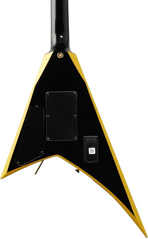 open zoom image for Jackson X Series Rhoads RRX24 Electric Guitar, with Laurel Fingerboard, Black with Yellow Bevel, Open Box (Good), Body Straight Back