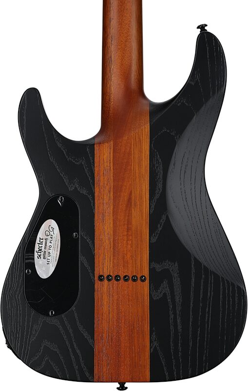 open zoom image for Schecter Rob Scallon C-1 Electric Guitar, Satin Dark Burst, Body Straight Back