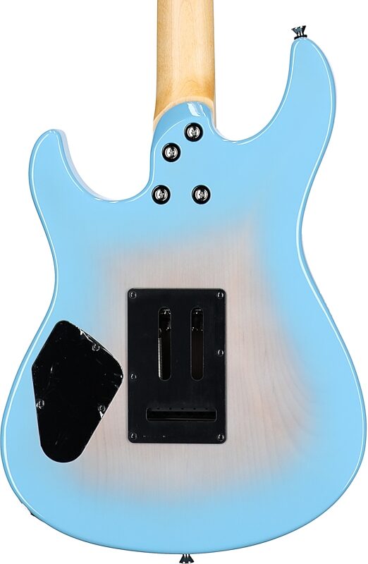 open zoom image for Yamaha Pacifica Professional PACP12M Electric Guitar, Maple Fretboard (with Case), Beach Blue Burst, Body Straight Back