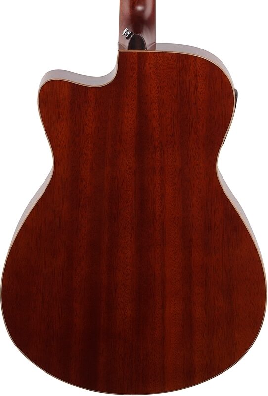 open zoom image for Yamaha AC1M Acoustic-Electric Guitar, Tobacco Brown Sunburst, Body Straight Back