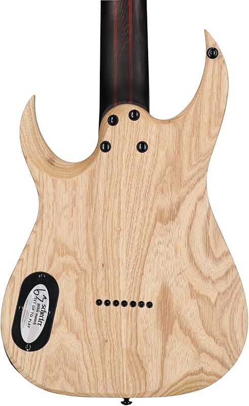 open zoom image for Schecter John Browne Tao-7 Electric Guitar, 7-String, Transparent Purple, Open Box (Very Good), Body Straight Back