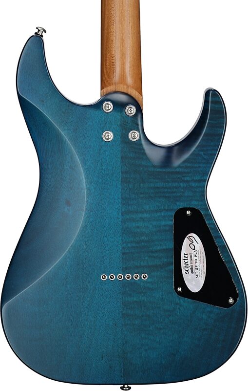 open zoom image for Schecter C-1 Standard Plus Electric Guitar, Left-Handed, Blue Fade, Open Box (Very Good), Body Straight Back