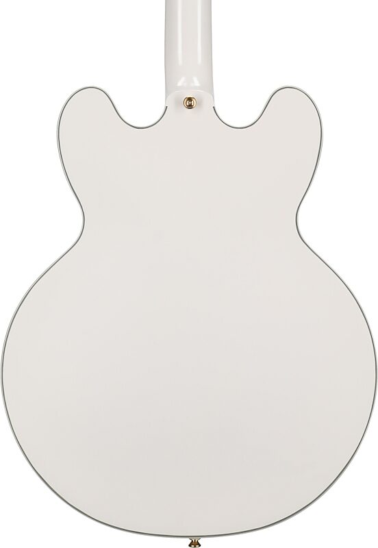 open zoom image for Epiphone Emily Wolfe White Wolfe Sheraton Electric Guitar (with Case), New, Body Straight Back