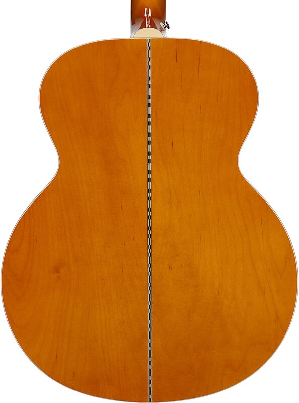 open zoom image for Epiphone J-200 Studio Jumbo Acoustic-Electric Guitar, Left-Handed (with Gig Bag), Natural, Body Straight Back