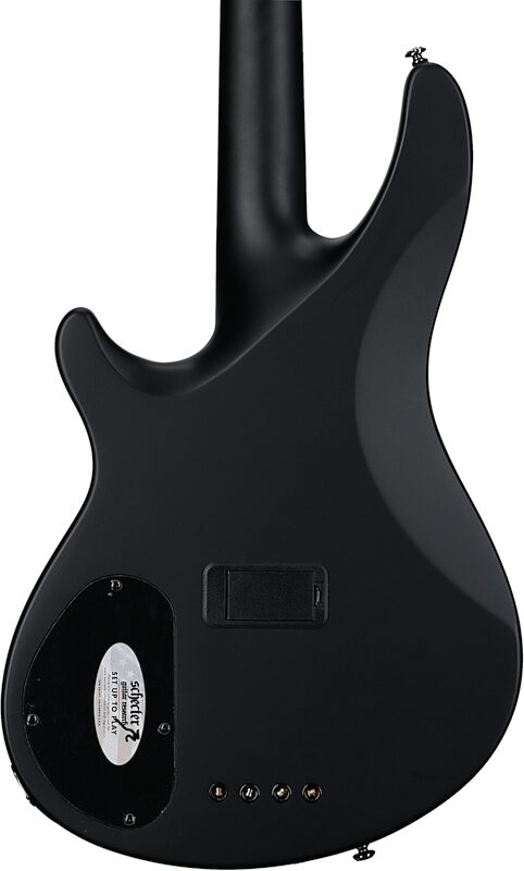 open zoom image for Schecter MVP C-4 Bass Guitar, Black Reign, Body Straight Back