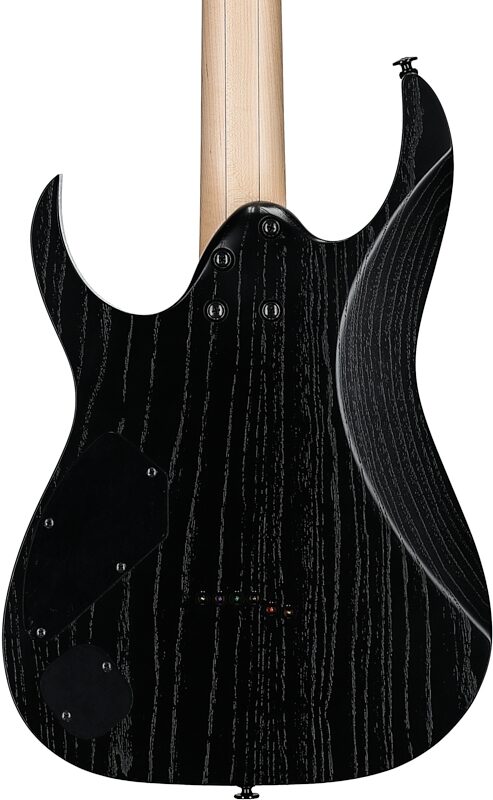 open zoom image for Ibanez RGR662AHBF Prestige Electric Guitar (with Case), Weathered Black, Body Straight Back