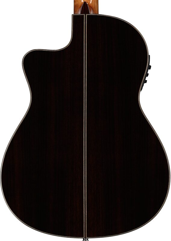 open zoom image for Cordoba Fusion 12 Rose II Classical Acoustic-Electric Guitar, Open Box (Very Good), Body Straight Back