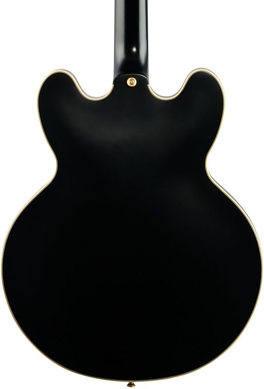 open zoom image for Epiphone Emily Wolfe Sheraton Stealth Electric Guitar (with Hard Bag), Black Aged Gloss, Body Straight Back