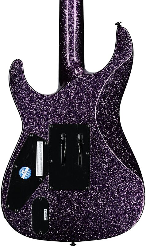 open zoom image for ESP LTD KH-602 Kirk Hammett Signature Electric Guitar (with Case), Purple Sparkle, Open Box (Very Good), Body Straight Back