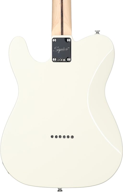 open zoom image for Squier Affinity Telecaster Electric Guitar, Laurel Fingerboard, Olympic White, Body Straight Back