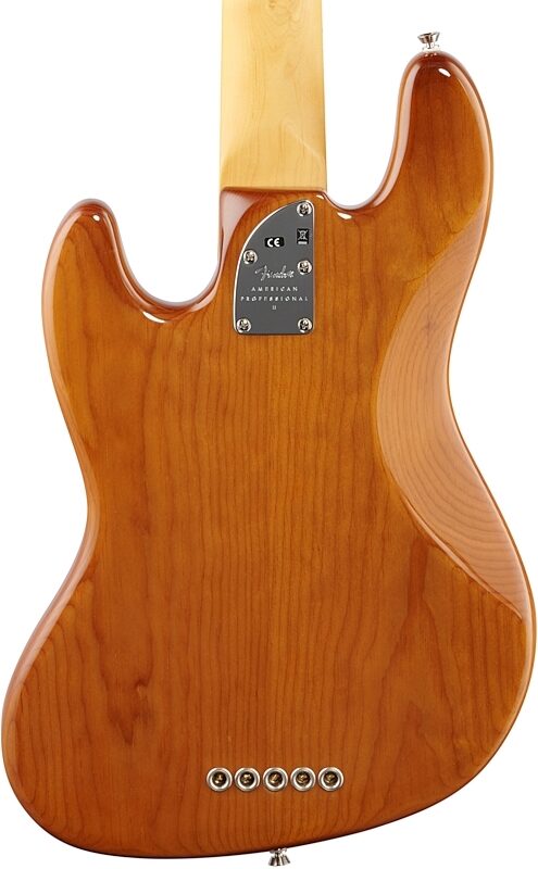 open zoom image for Fender American Pro II Jazz Bass V Bass Guitar (with Case), Roasted Pine, Open Box (Very Good), Body Straight Back