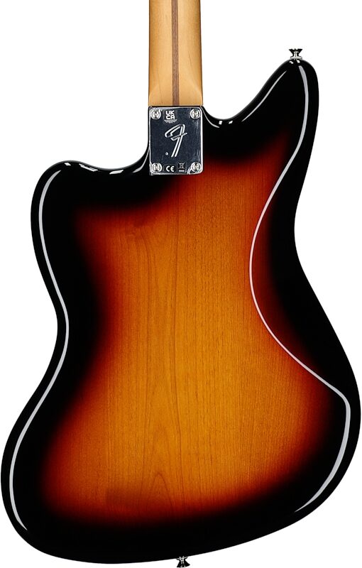 open zoom image for Fender Player II Jaguar Electric Guitar, with Rosewood Fingerboard, 3-Color Sunburst, Body Straight Back