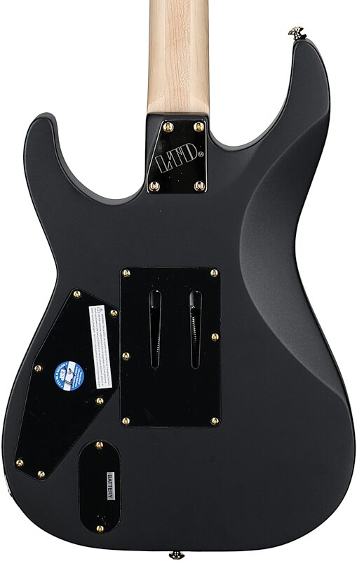 open zoom image for ESP LTD M-1001 Electric Guitar, Charcoal Metallic Satin, Body Straight Back