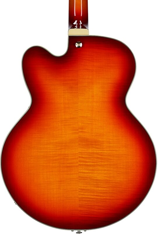 open zoom image for Ibanez AF115 Artstar Hollowbody Electric Guitar (with Case), Aged Whiskey Burst, Open Box (Very Good), Body Straight Back