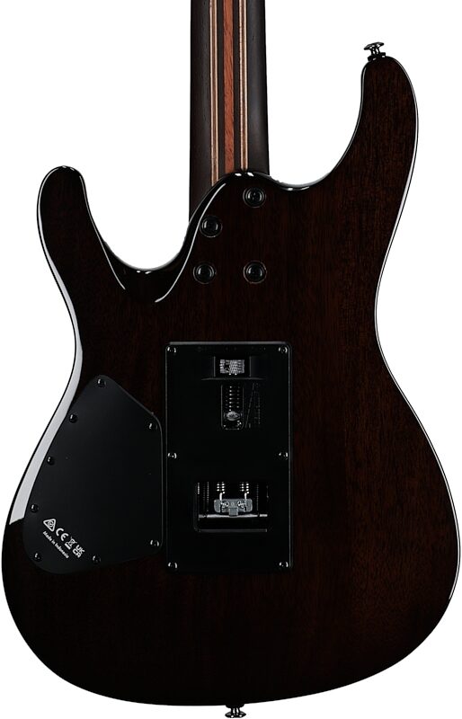 open zoom image for Ibanez S1070PBZ Premium Electric Guitar (with Gig Bag), Charcoal Black Burst, Open Box (Very Good), Body Straight Back