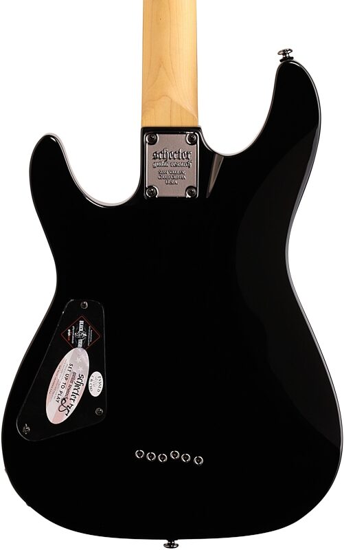 open zoom image for Schecter Omen 6 Electric Guitar, Black, Body Straight Back