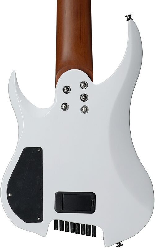 open zoom image for Legator Ghost G8FOD Multi-Scale Guitar (with Gig Bag), Arctic Blue, Body Straight Back