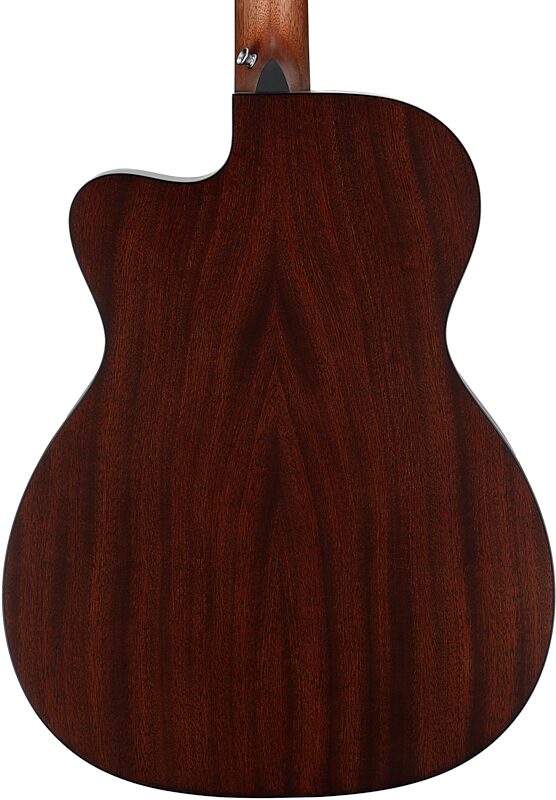 open zoom image for Martin OMC-10E Modern Acoustic-Electric Guitar (with Soft Case), Burst, Body Straight Back