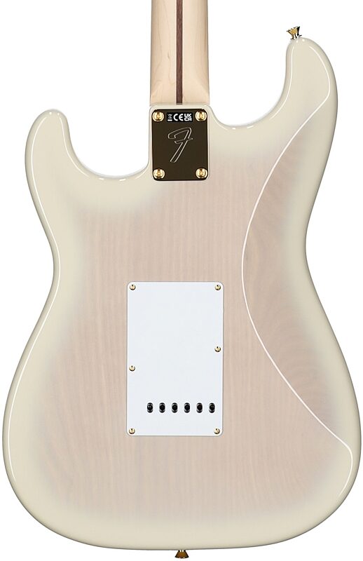open zoom image for Fender Richie Kotzen Stratocaster Electric Guitar, Maple Fingerboard (with Gig Bag), Transparent White Burst, Body Straight Back