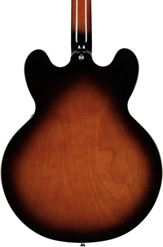 open zoom image for Epiphone Inspired by Gibson Bonehead Riviera Electric Guitar (with Case), Dark Tobacco Burst, Body Straight Back