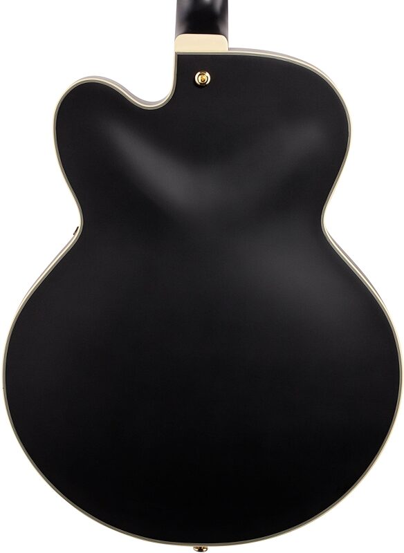 open zoom image for Ibanez AF75G Artcore Hollowbody Electric Guitar, Black Flat, Body Straight Back