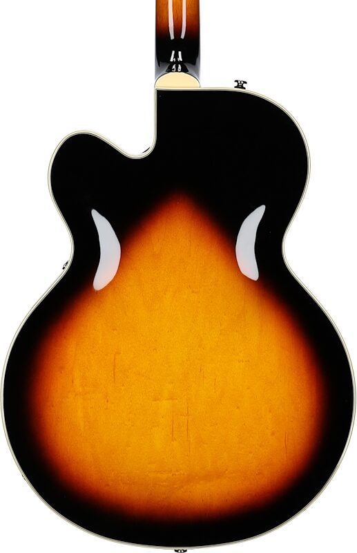 open zoom image for Gretsch G2420 Streamliner Hollowbody Electric Guitar, Aged Brooklyn Burst, Body Straight Back