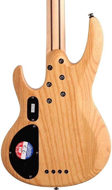 open zoom image for ESP LTD B-204SM Fretless Electric Bass, Natural Satin, Body Straight Back