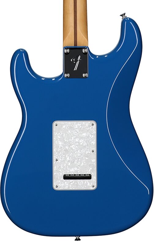 open zoom image for Fender Player II Modified Stratocaster Electric Guitar, Rosewood Fingerboard (with Gig Bag), Electric Blue, Body Straight Back