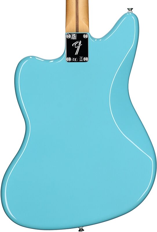 open zoom image for Fender Player II Jaguar Electric Guitar, with Rosewood Fingerboard, Aquatone Blue, Body Straight Back