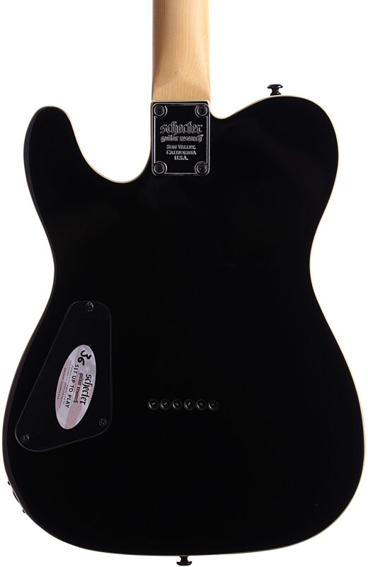 open zoom image for Schecter PT Electric Guitar, Black, Body Straight Back