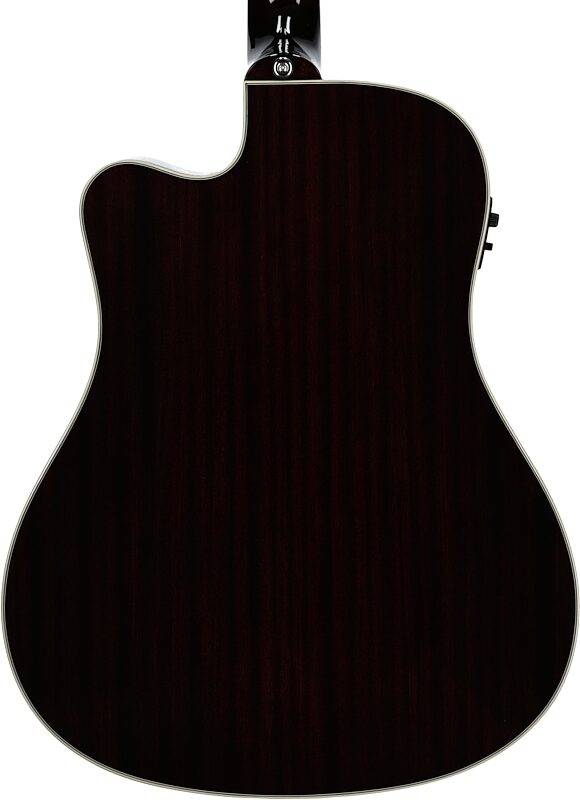 open zoom image for Epiphone Hummingbird Studio EC Acoustic-Electric Guitar (with Gig Bag), Natural, Body Straight Back