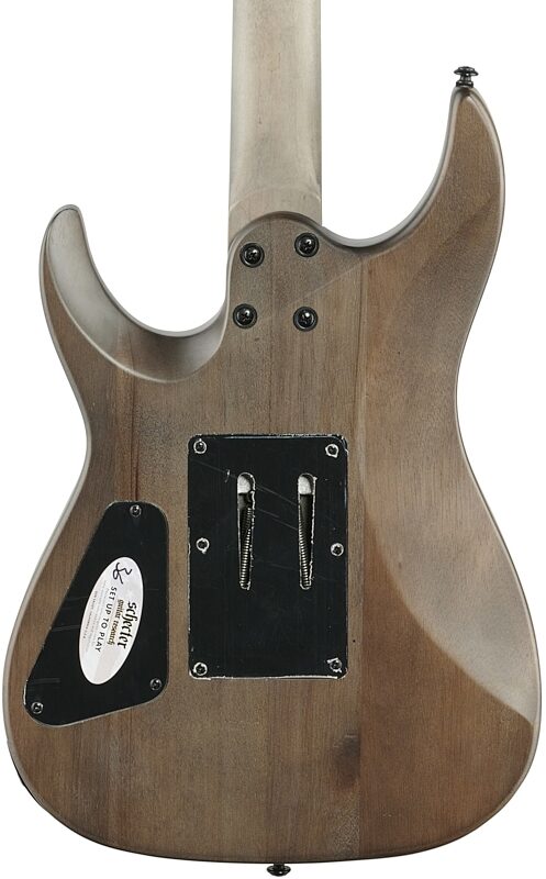 open zoom image for Schecter Omen Elite-6FR Electric Guitar, See-Thru Blue Burst, Open Box (Very Good), Body Straight Back