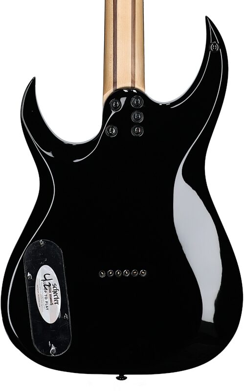 open zoom image for Schecter Sunset-6 Triad Electric Guitar, Gloss Black, Body Straight Back