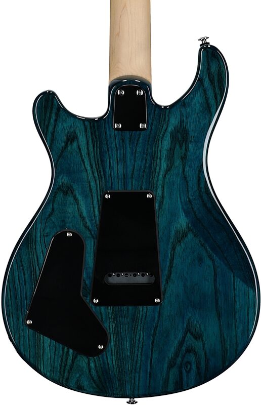 open zoom image for PRS Paul Reed Smith SE Swamp Ash Special v3 Electric Guitar (with Gig Bag), Iri Blue, Body Straight Back