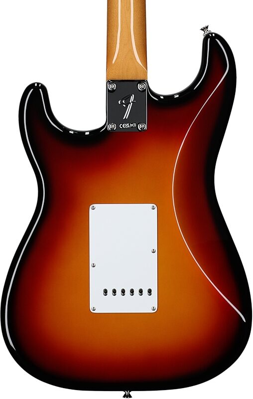 open zoom image for Fender Vintera III Late 60s Stratocaster Electric Guitar (with Gig Bag), 3-Color Sunburst, Rosewood Fretboard, Body Straight Back