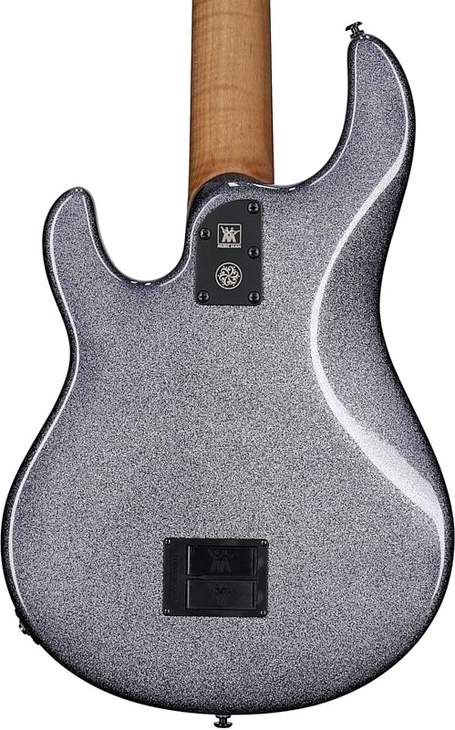open zoom image for Ernie Ball Music Man DarkRay 5 Electric Bass Guitar (with Softshell Case), Starry Night, Ebony Fretboard, Body Straight Back